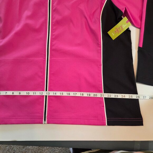 NWT -  Made for Life Women's Full-Zip Active Jacket, 2X, Rose Valley Pink/Black - Picture 8 of 12